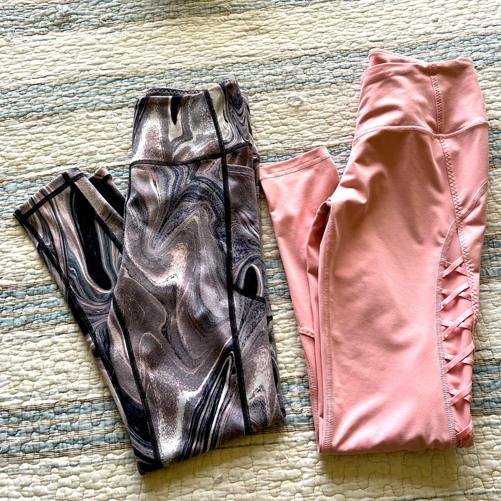 2 pair Victoria’s Secret yoga pants. Like new. Size small